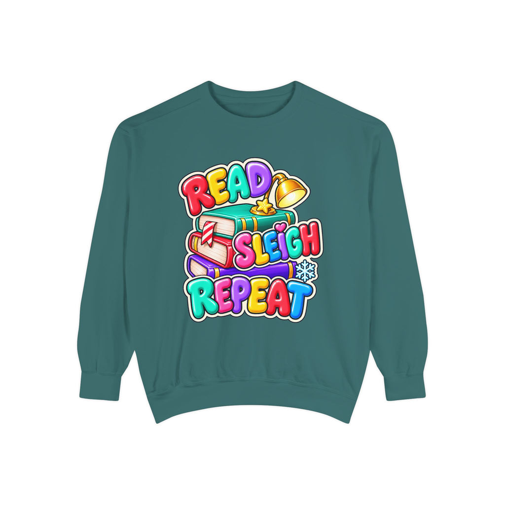 Read, Sleigh, Repeat Christmas Sweatshirt 📚🔔❄️