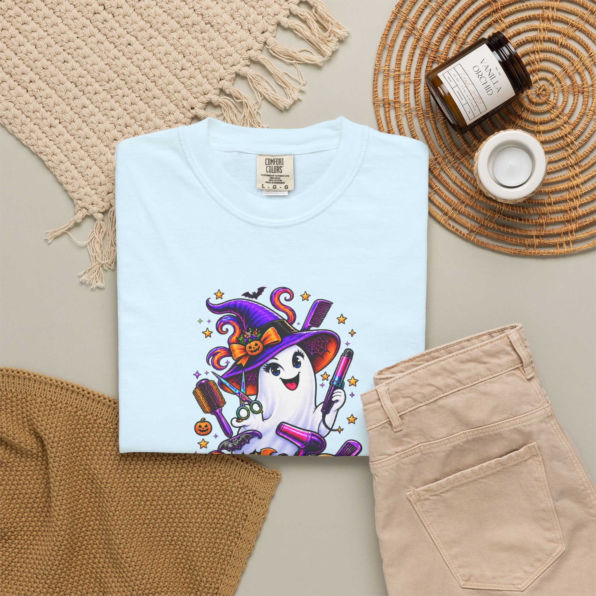 Spooky Stylist Halloween Tee – Adult Unisex Beauty Salon Party Shirt