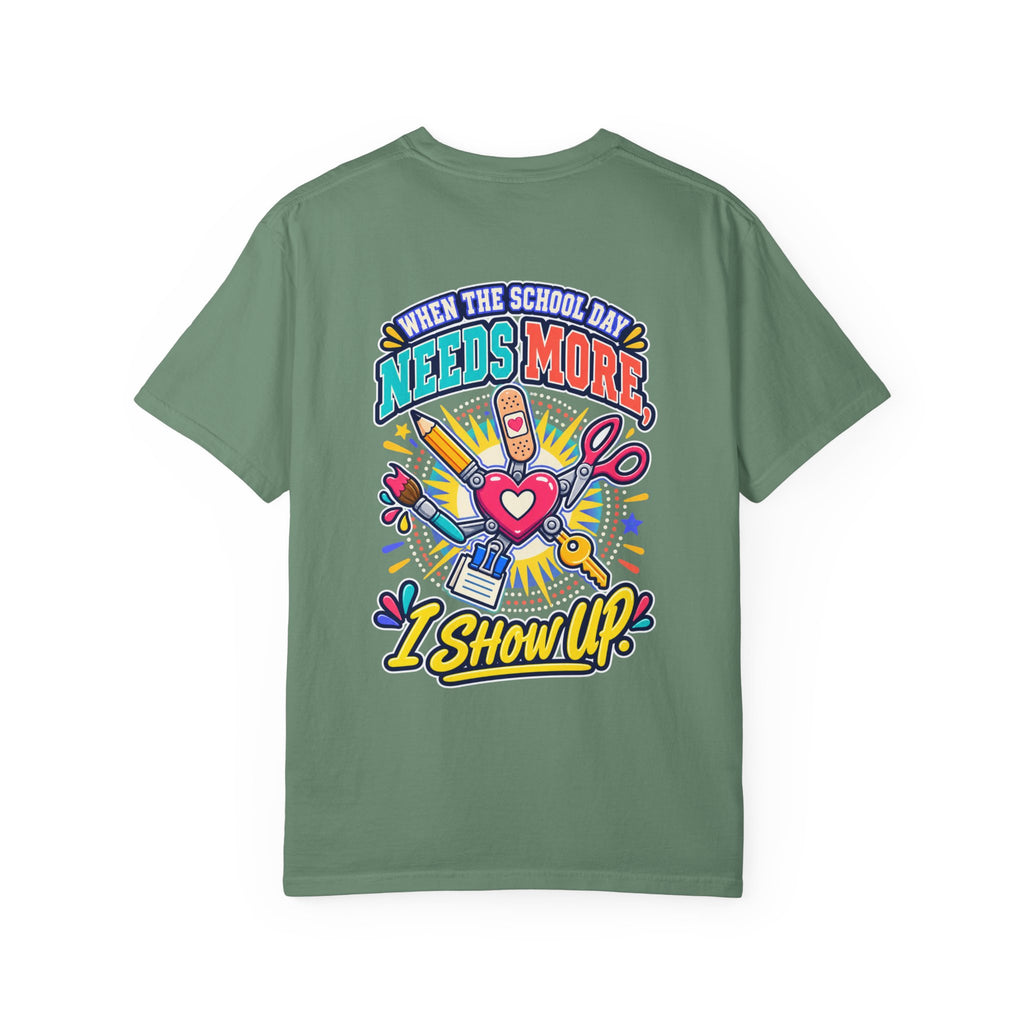 Here to Help School Support Staff Comfort Colors® Tee 🍎✏️