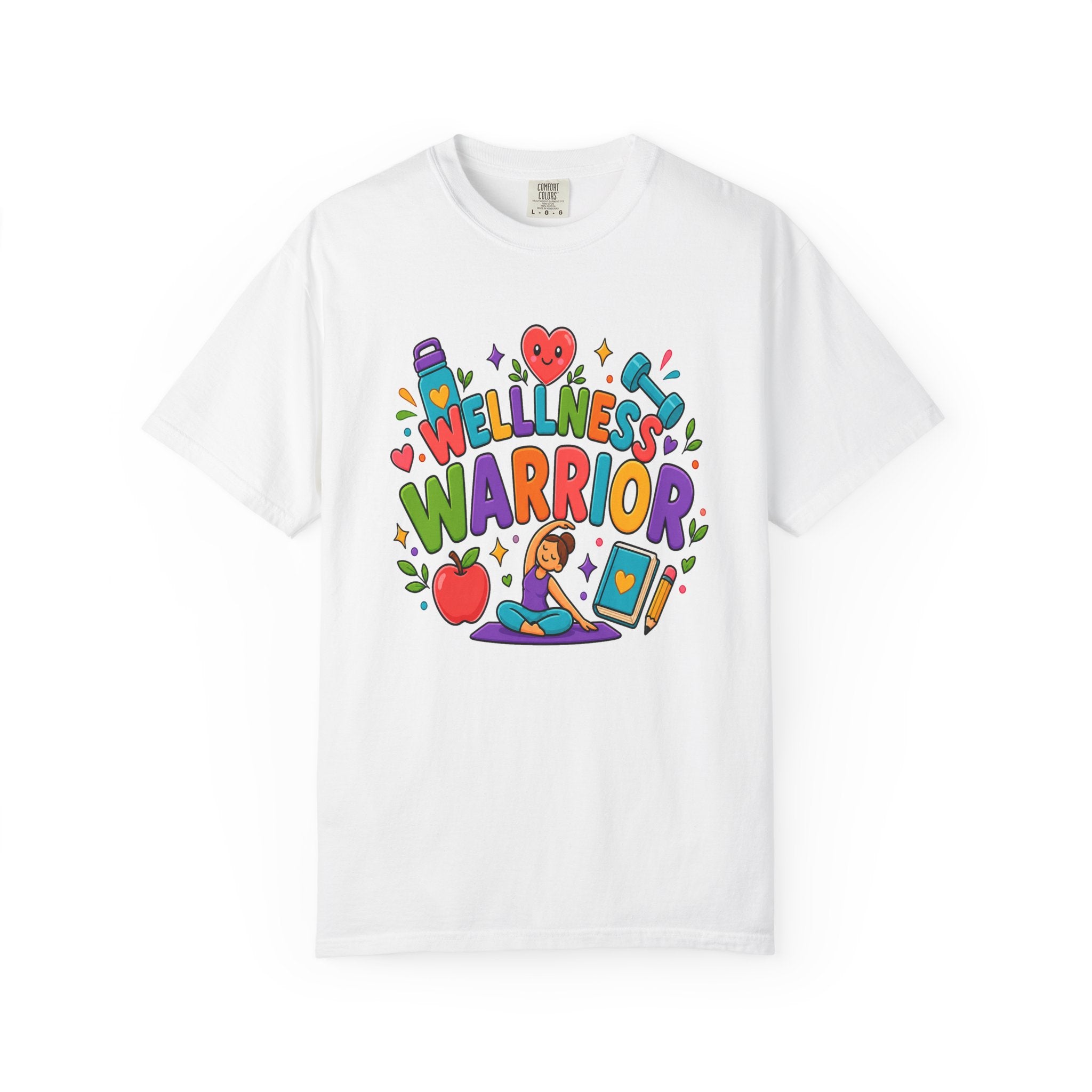 Wellness Warrior Teacher Comfort Colors® Heavyweight Tee 🌈💪