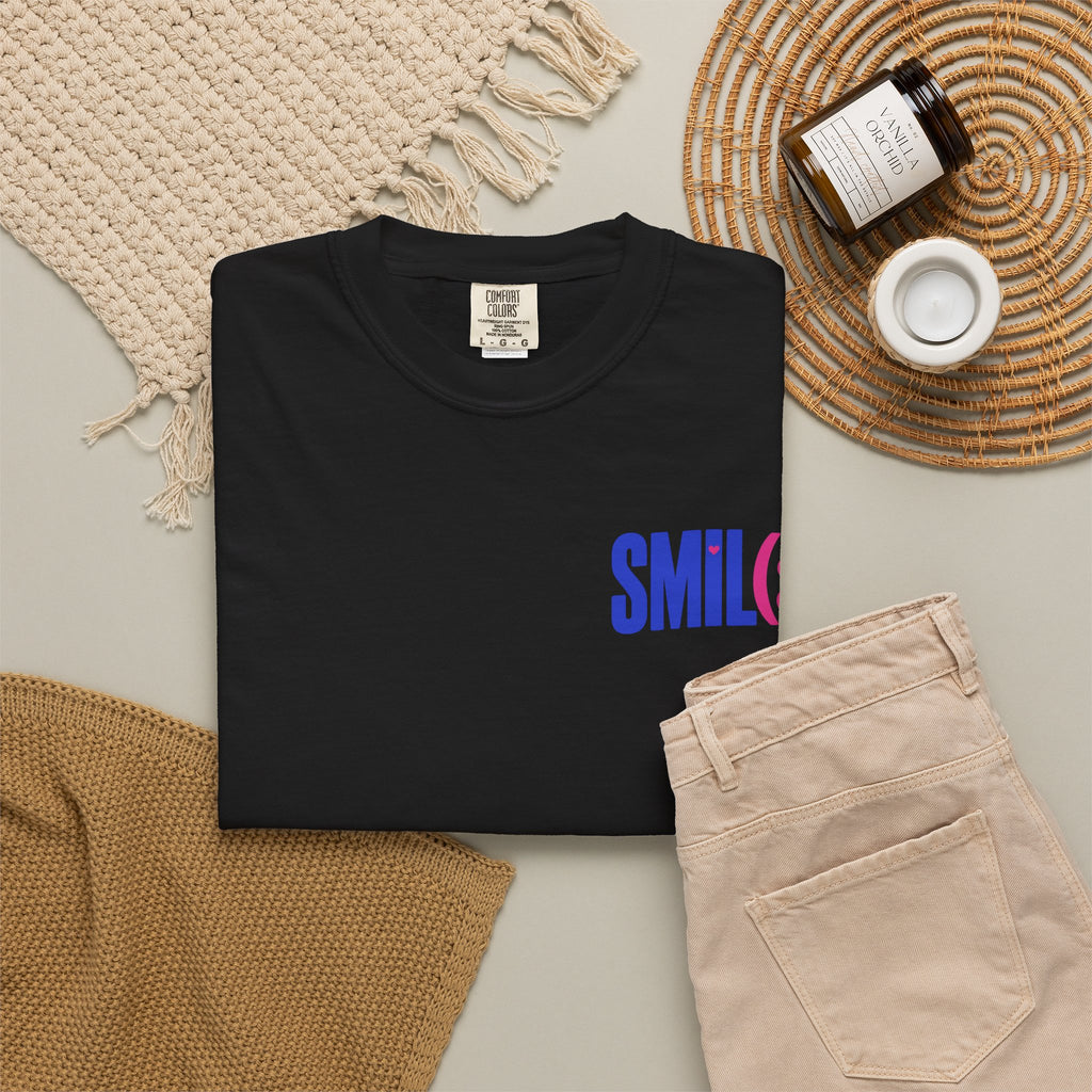 SMIL(: It’s Free Garment-Dyed Graphic Tee