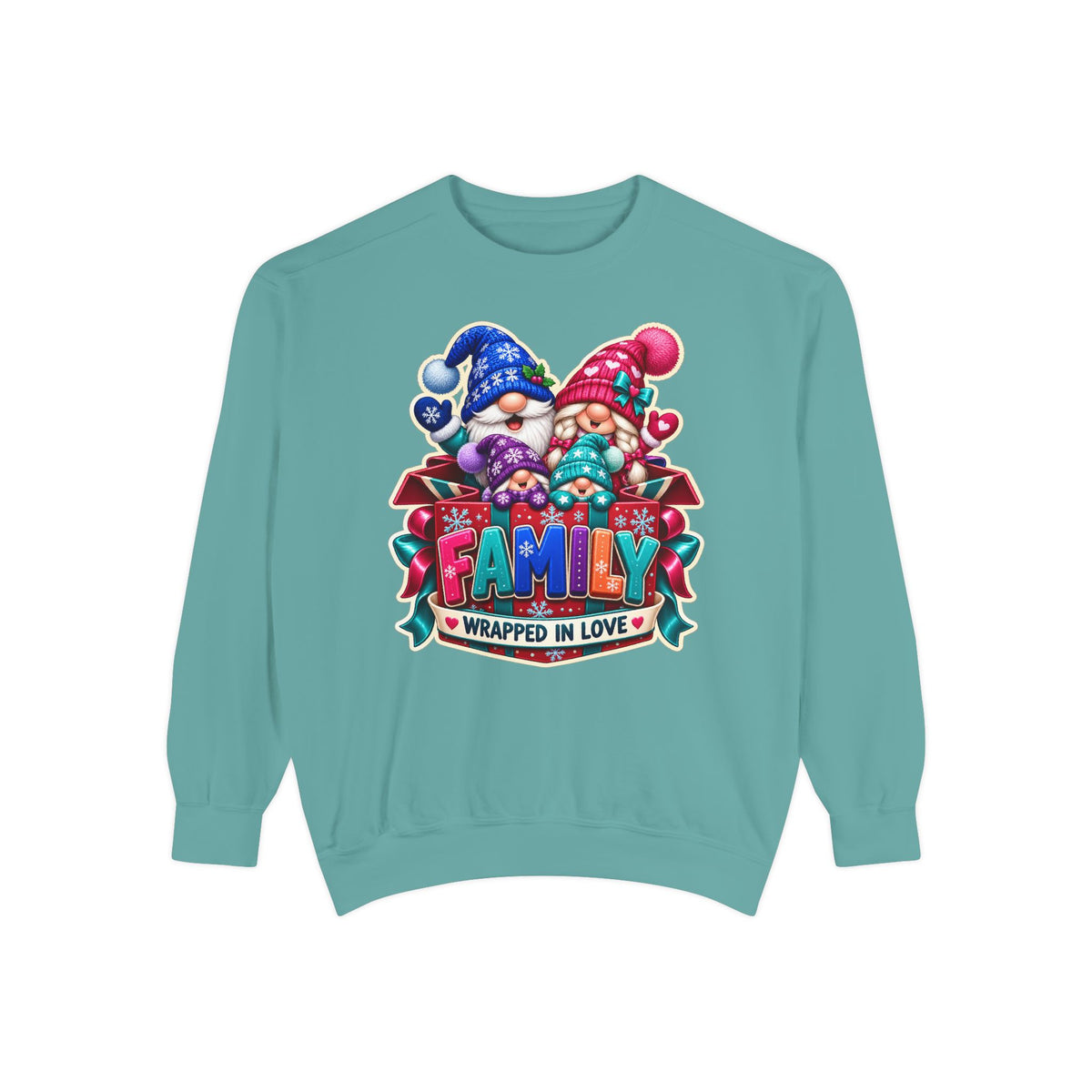 Family Wrapped in Gnome Love Christmas Sweatshirt