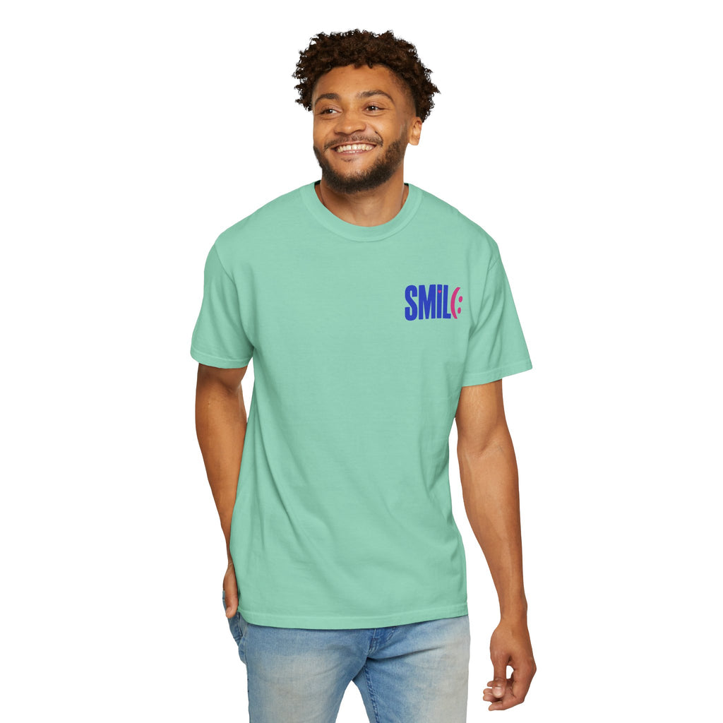 SMIL(: It’s Free Garment-Dyed Graphic Tee