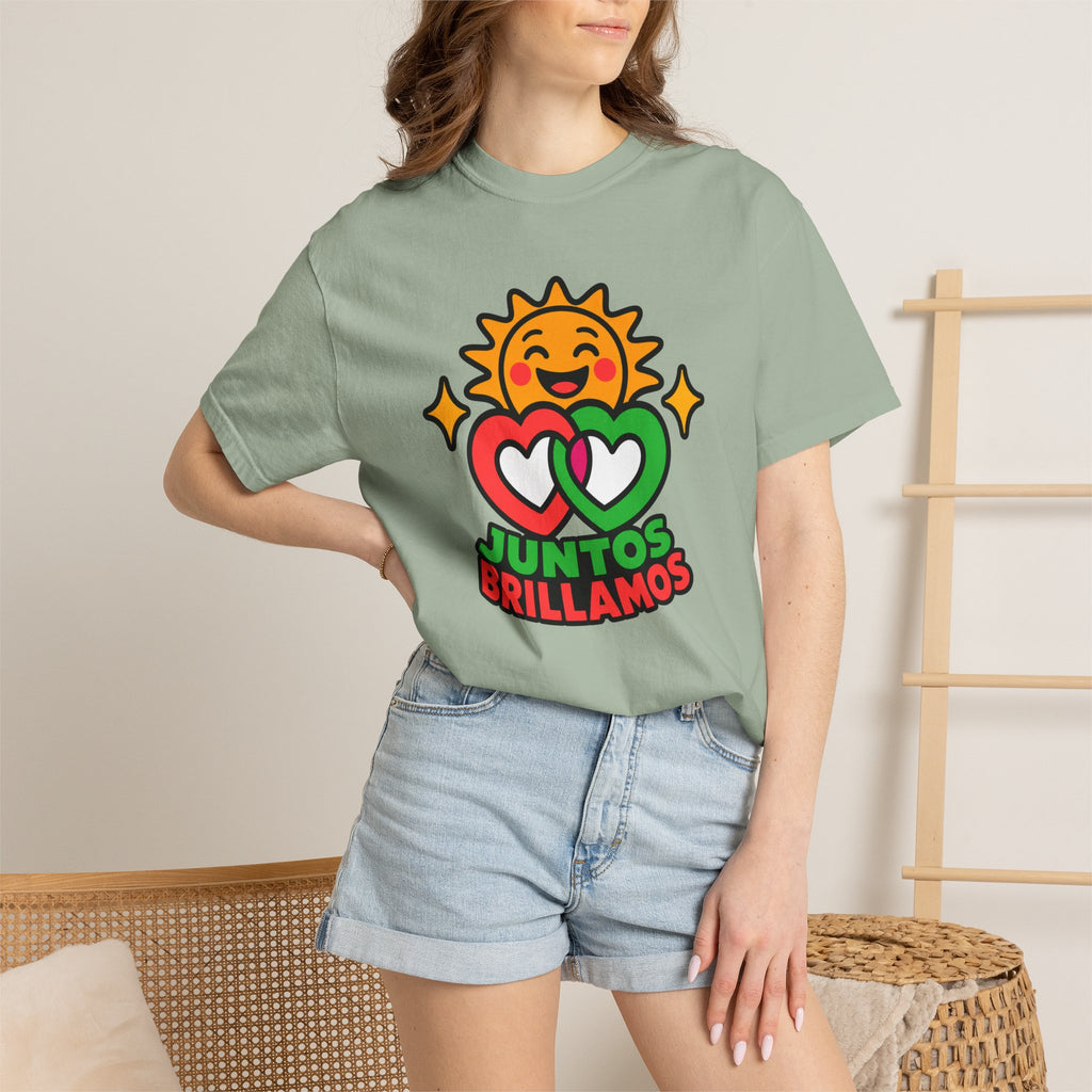 Juntos Brillamos Latino Heritage Heavyweight Tee ☀️❤️