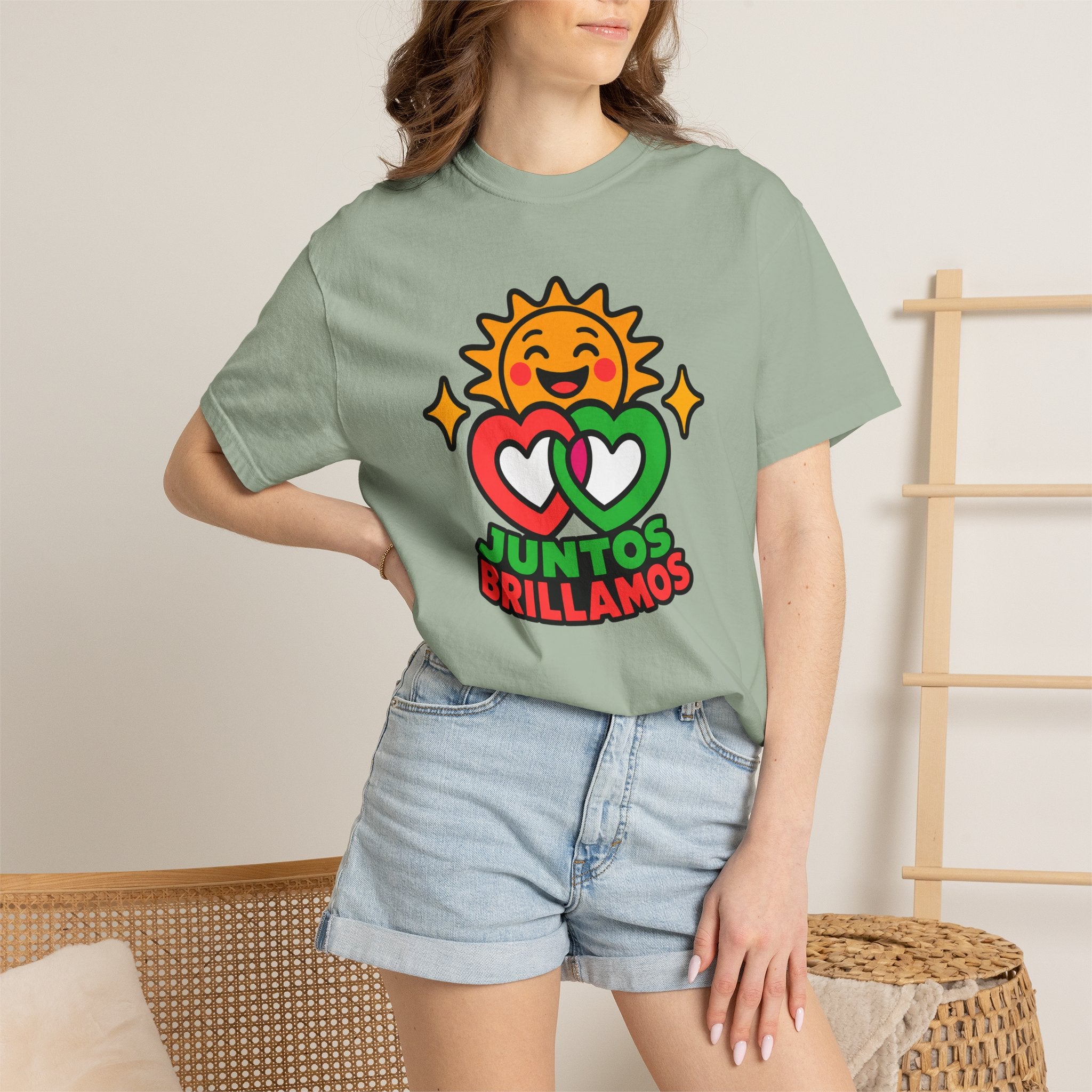 Juntos Brillamos Latino Heritage Heavyweight Tee ☀️❤️