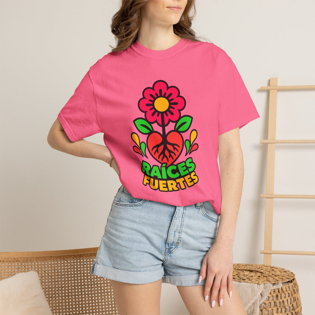 Raíces Fuertes Latino Heritage Heavyweight Tee 🌺❤️