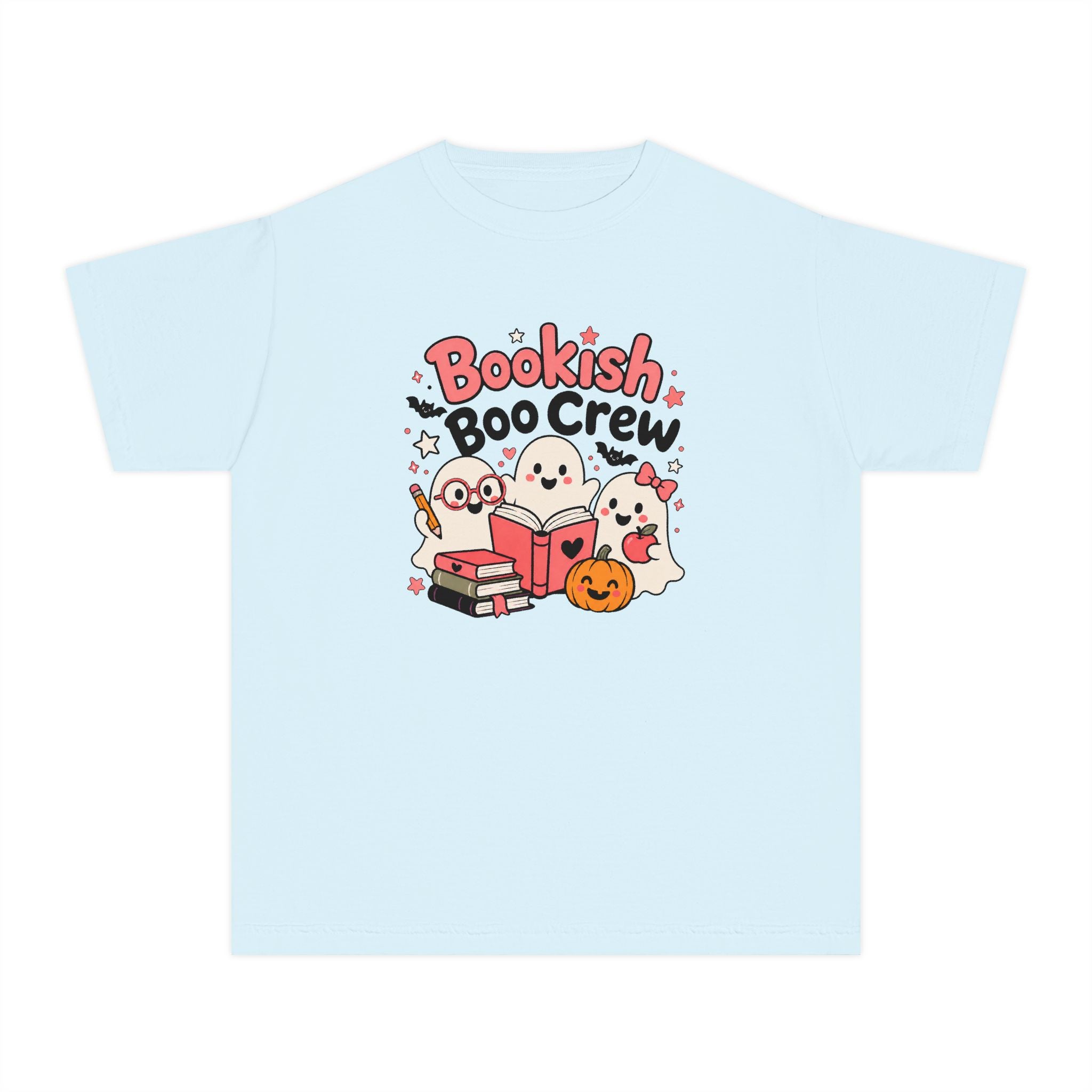 Bookish Boo Crew Youth Halloween Tee 📚👻