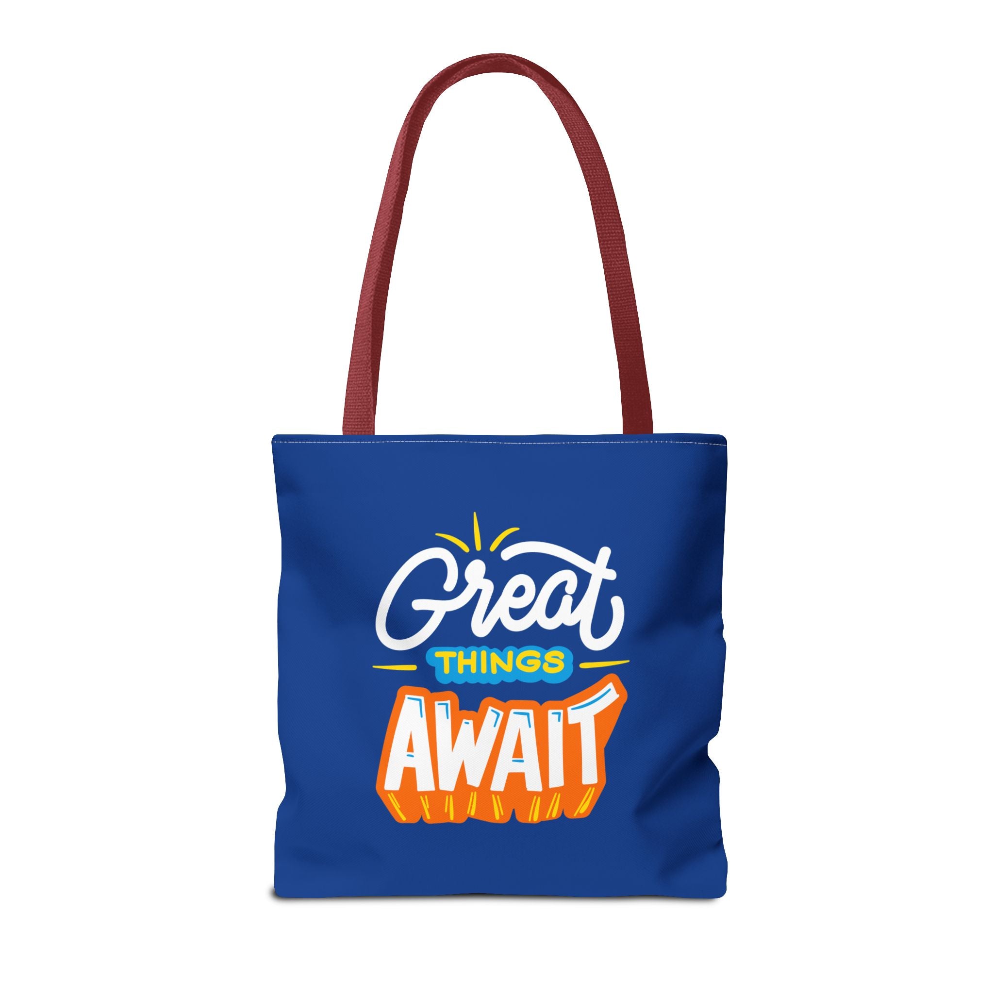 Learning Never Ends - Great Things Await Tote Bag (AOP)
