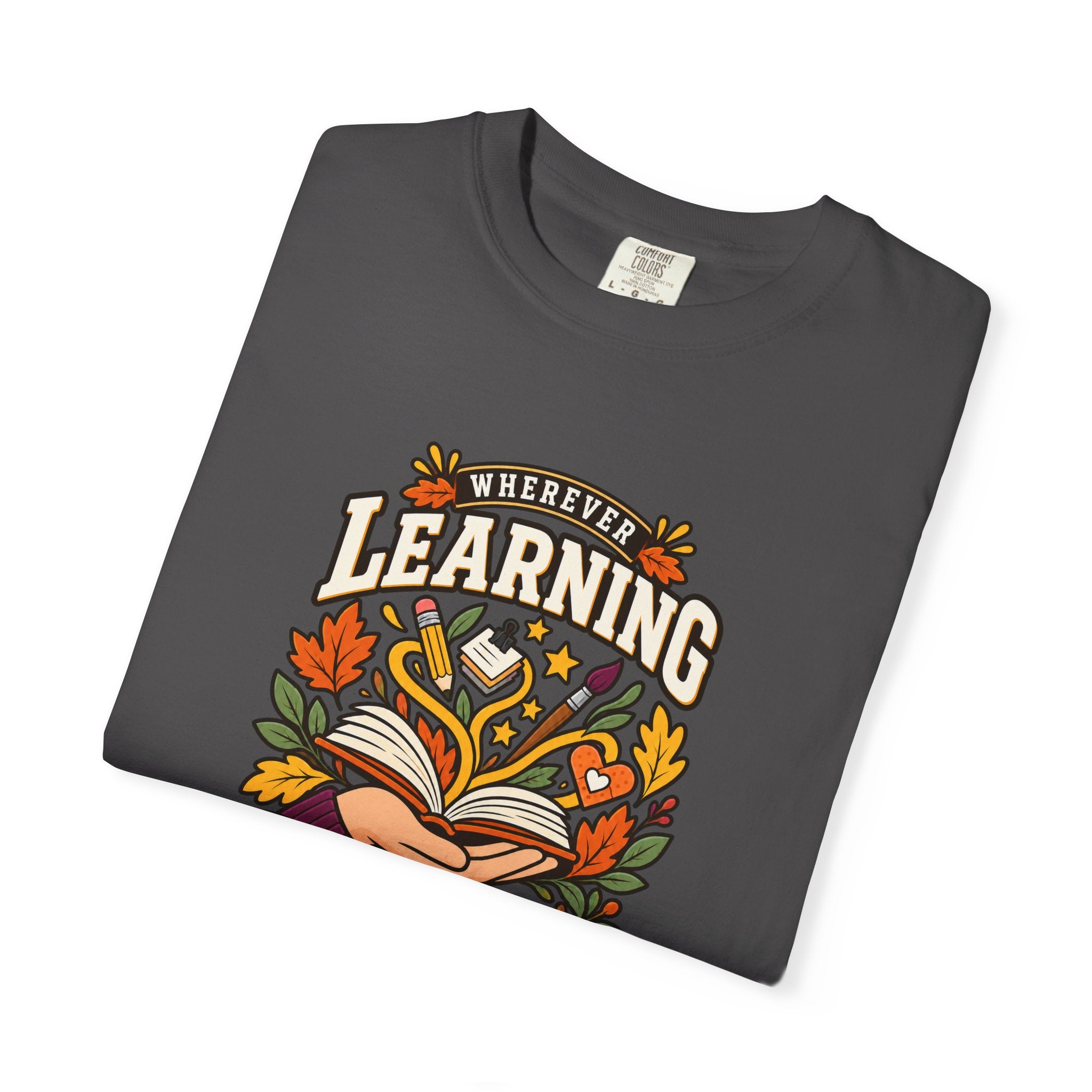 Wherever Learning Needs a Hand Teacher Heavyweight Tee 🍎📚