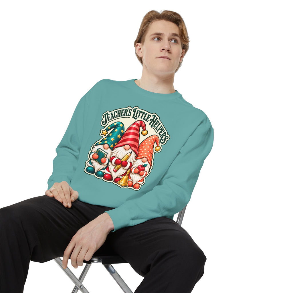 Teachers Little Helpers Gnome Christmas Sweatshirt
