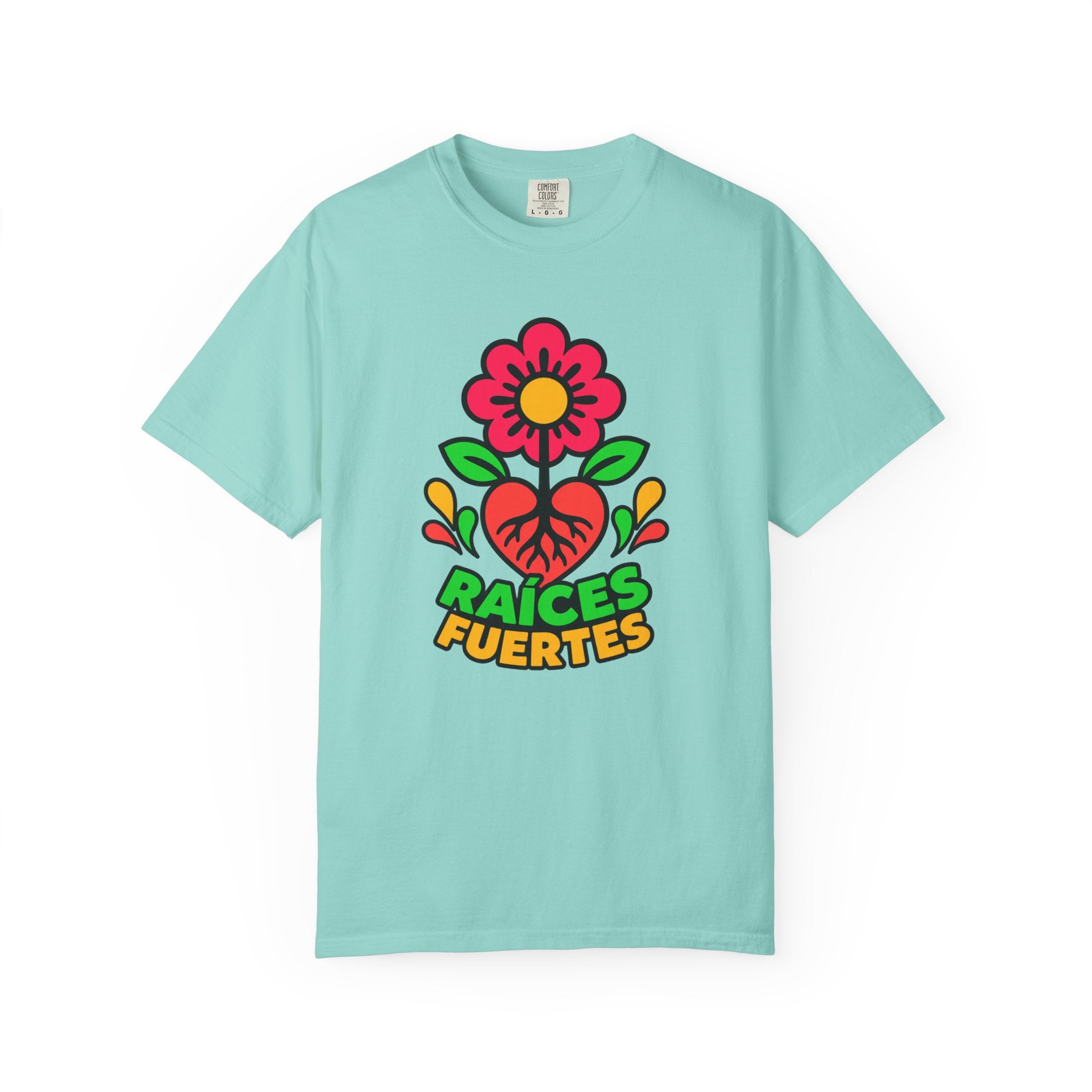 Raíces Fuertes Latino Heritage Heavyweight Tee 🌺❤️
