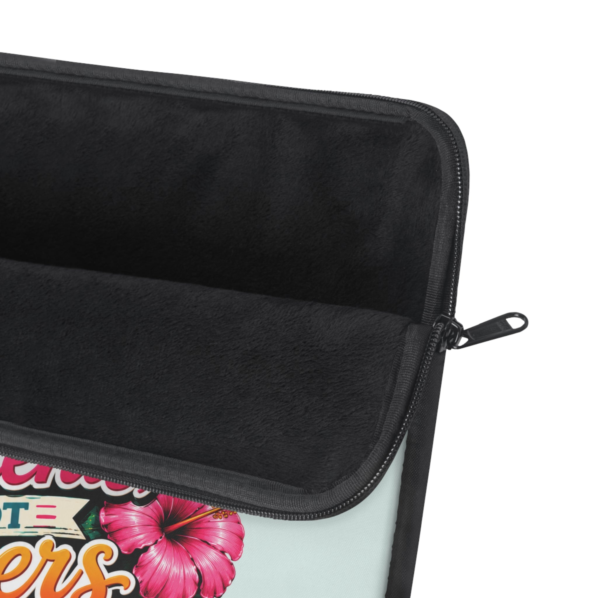 Collect Moments, Not Papers - Breezy Mint Laptop and iPad Sleeve