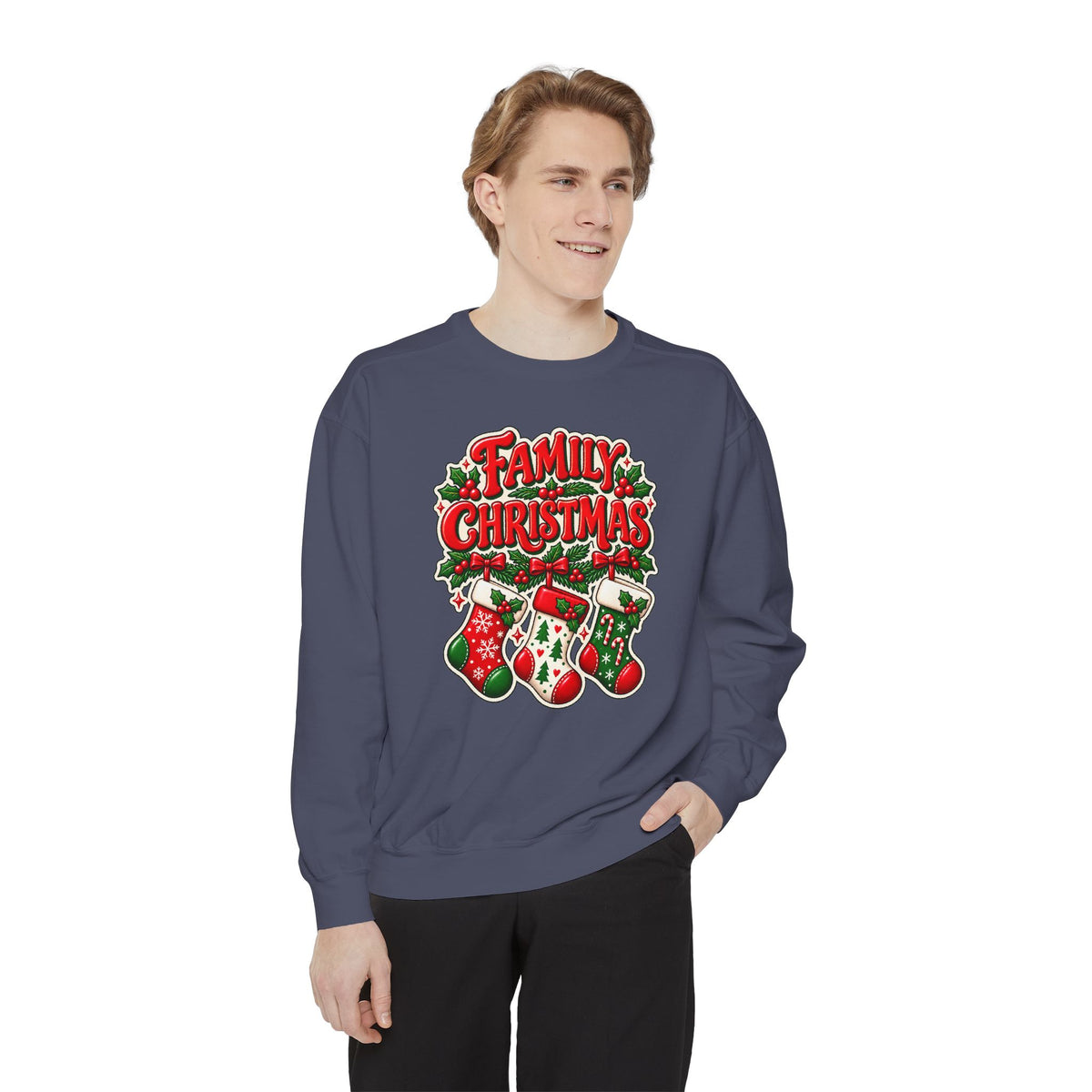 Family Christmas Stocking Holiday Sweatshirt
