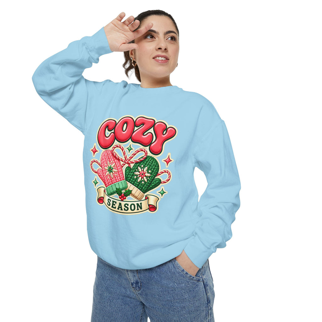 Cozy Season Christmas Sweatshirt 🧤🎄☕️