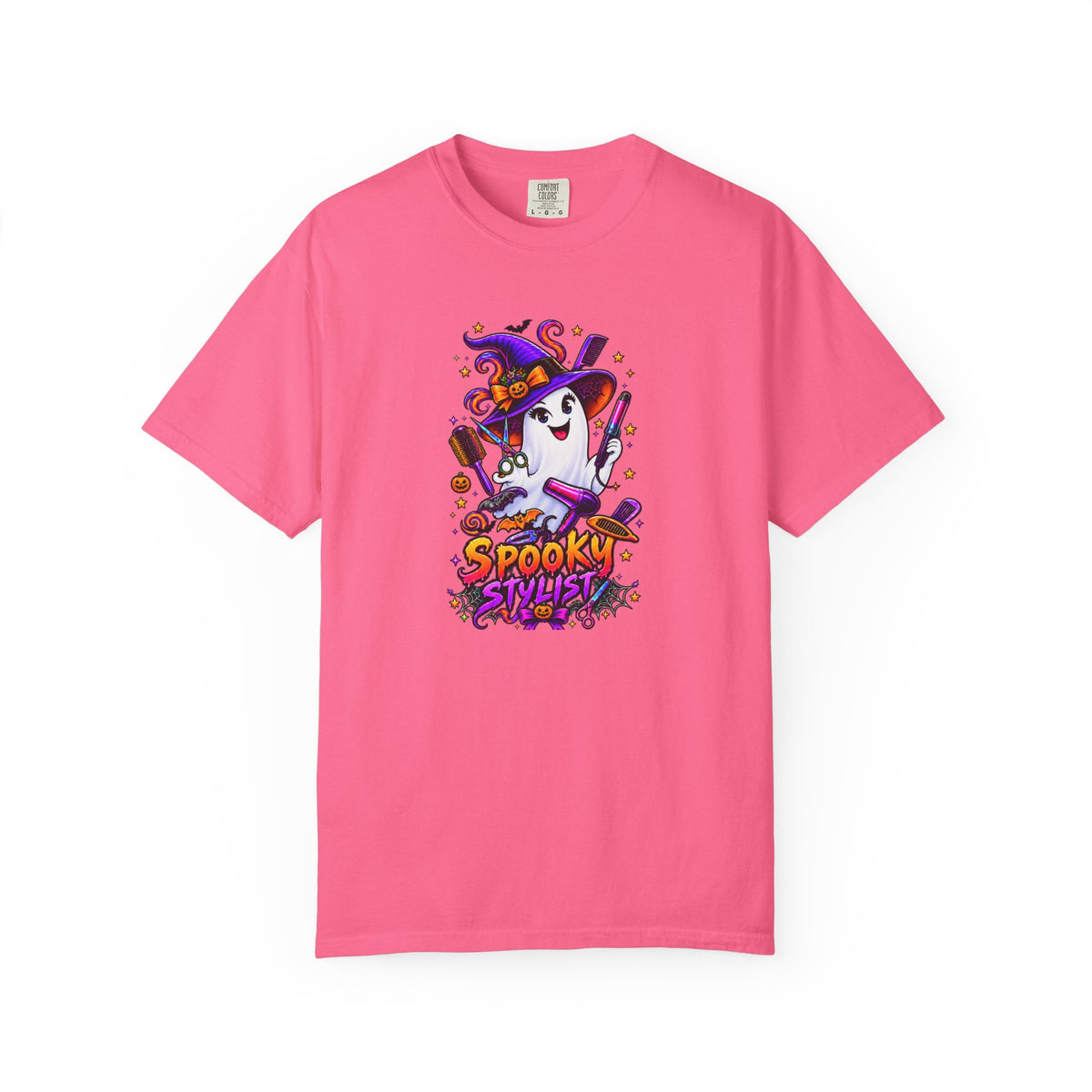 Spooky Stylist Halloween Tee – Adult Unisex Beauty Salon Party Shirt
