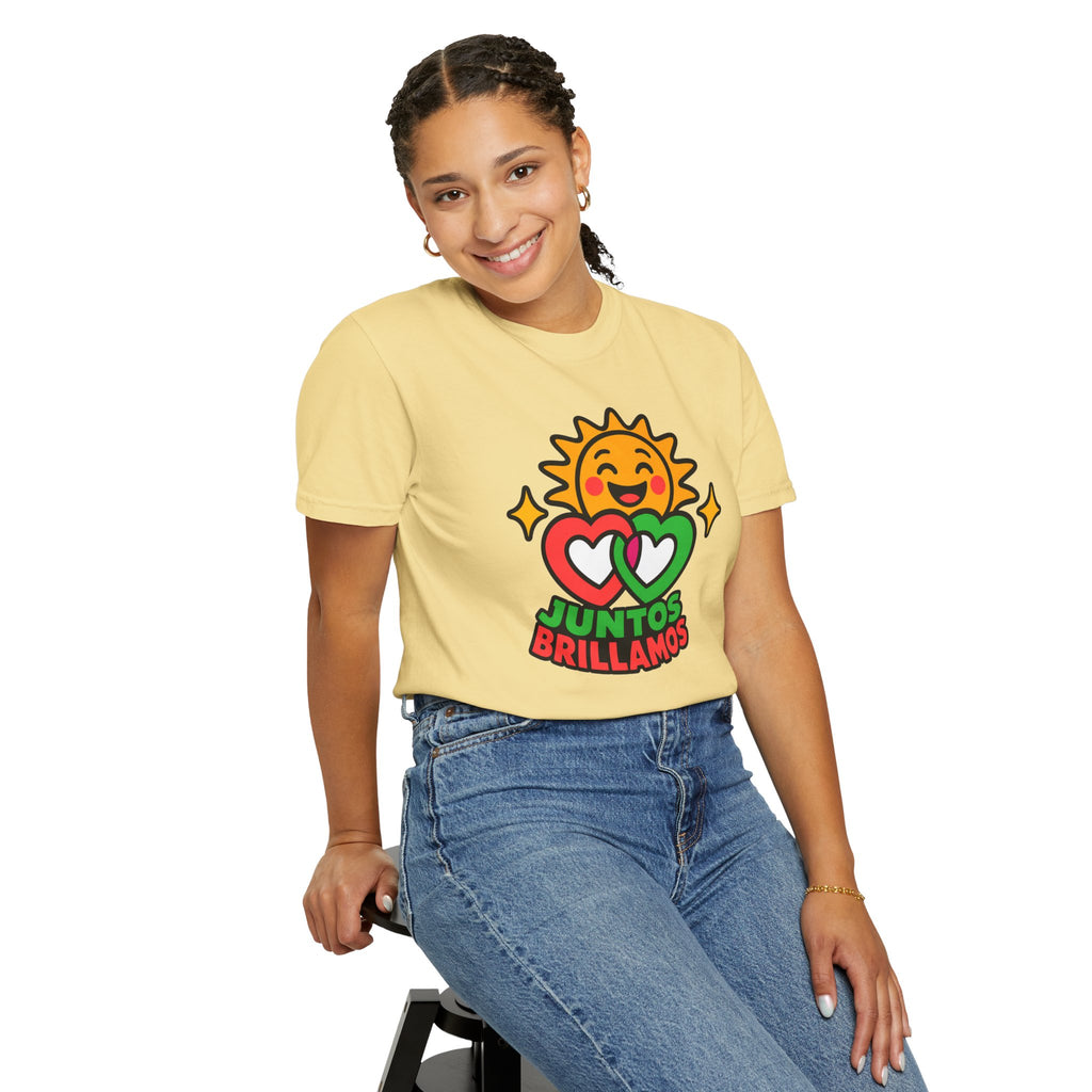 Juntos Brillamos Latino Heritage Heavyweight Tee ☀️❤️