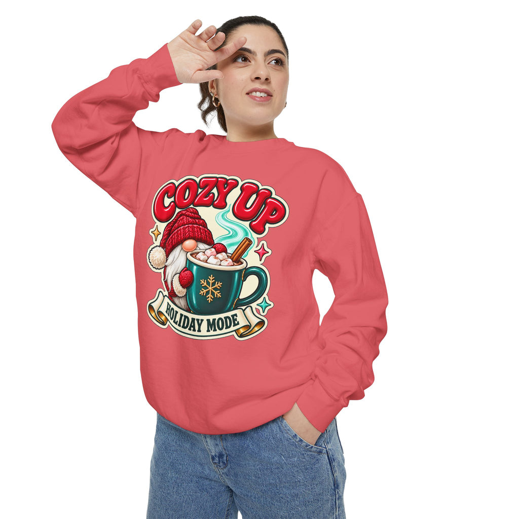 Cozy Up Christmas Mode Gnome Cocoa Sweatshirt