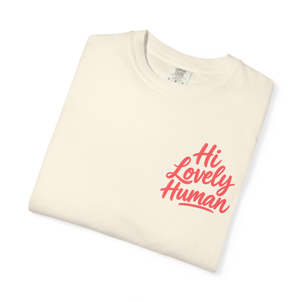 Hi Lovely Human Navy Garment-Dyed Comfort Colors® T-Shirt