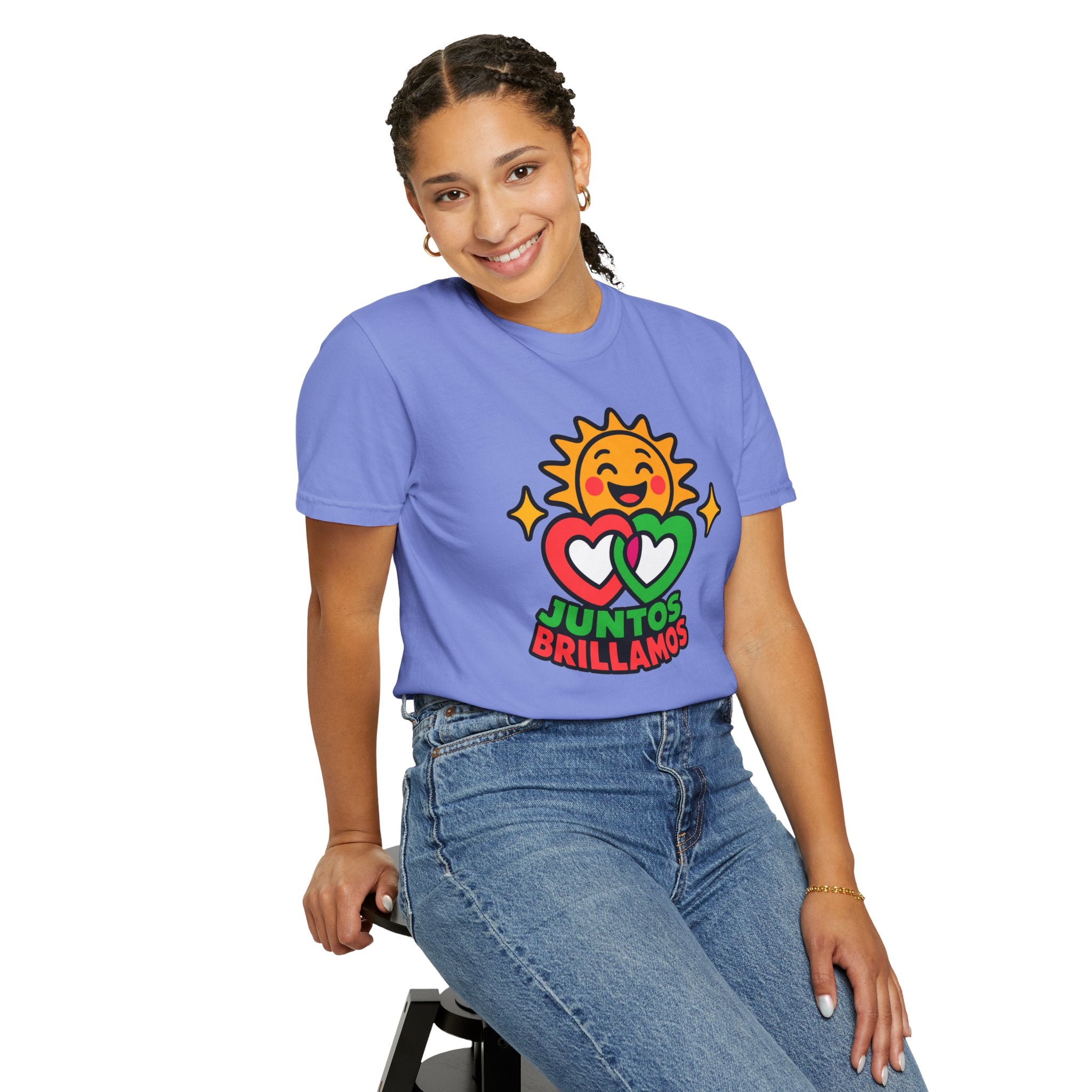 Juntos Brillamos Latino Heritage Heavyweight Tee ☀️❤️