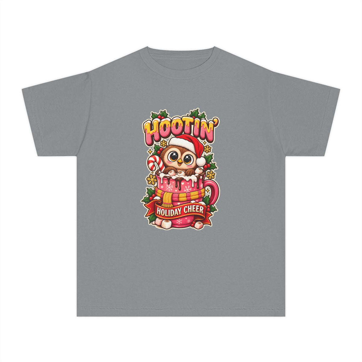 Hootin’ Christmas Cheer Youth Tee