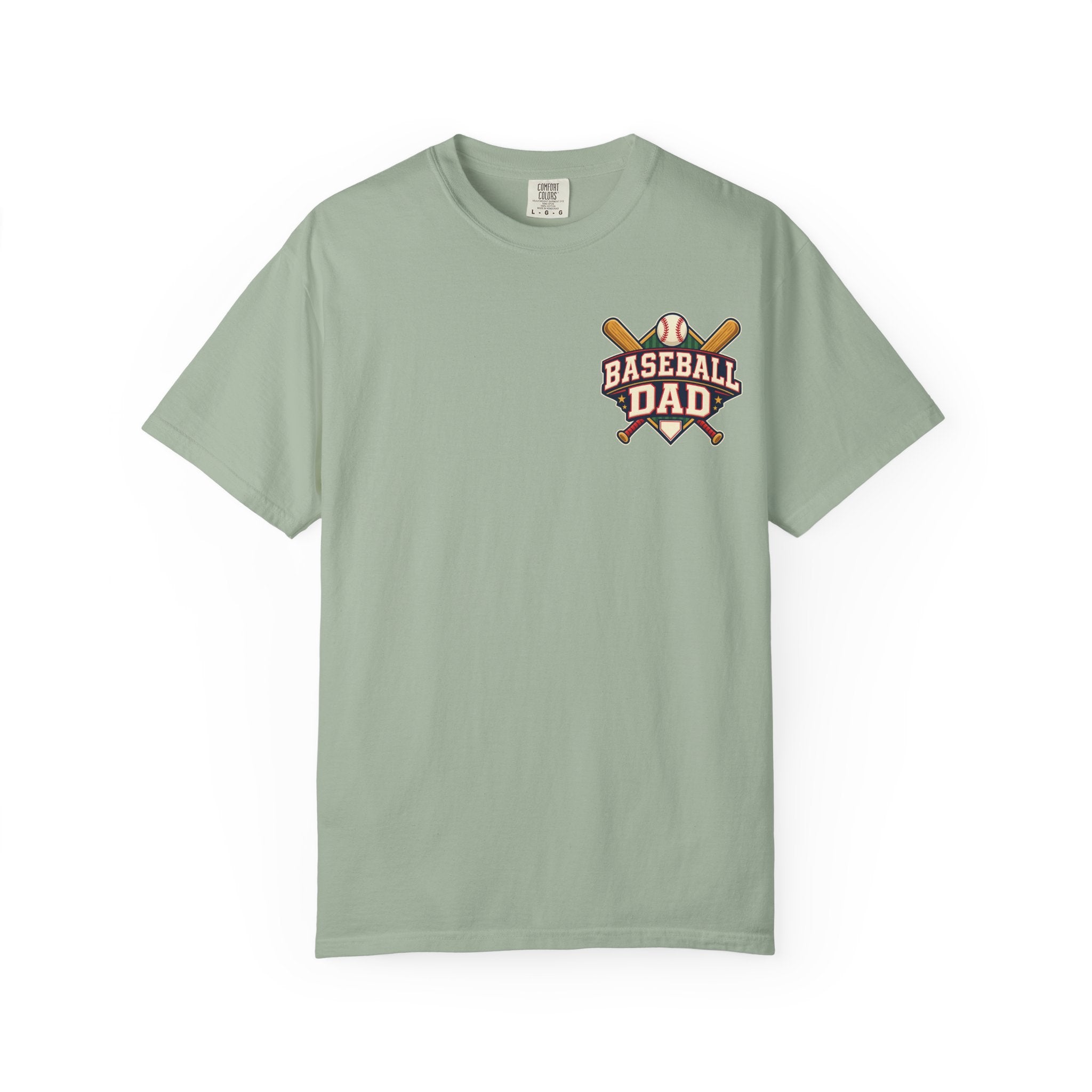 Vintage Baseball Dad Comfort Colors® Front and Back Tee ⚾