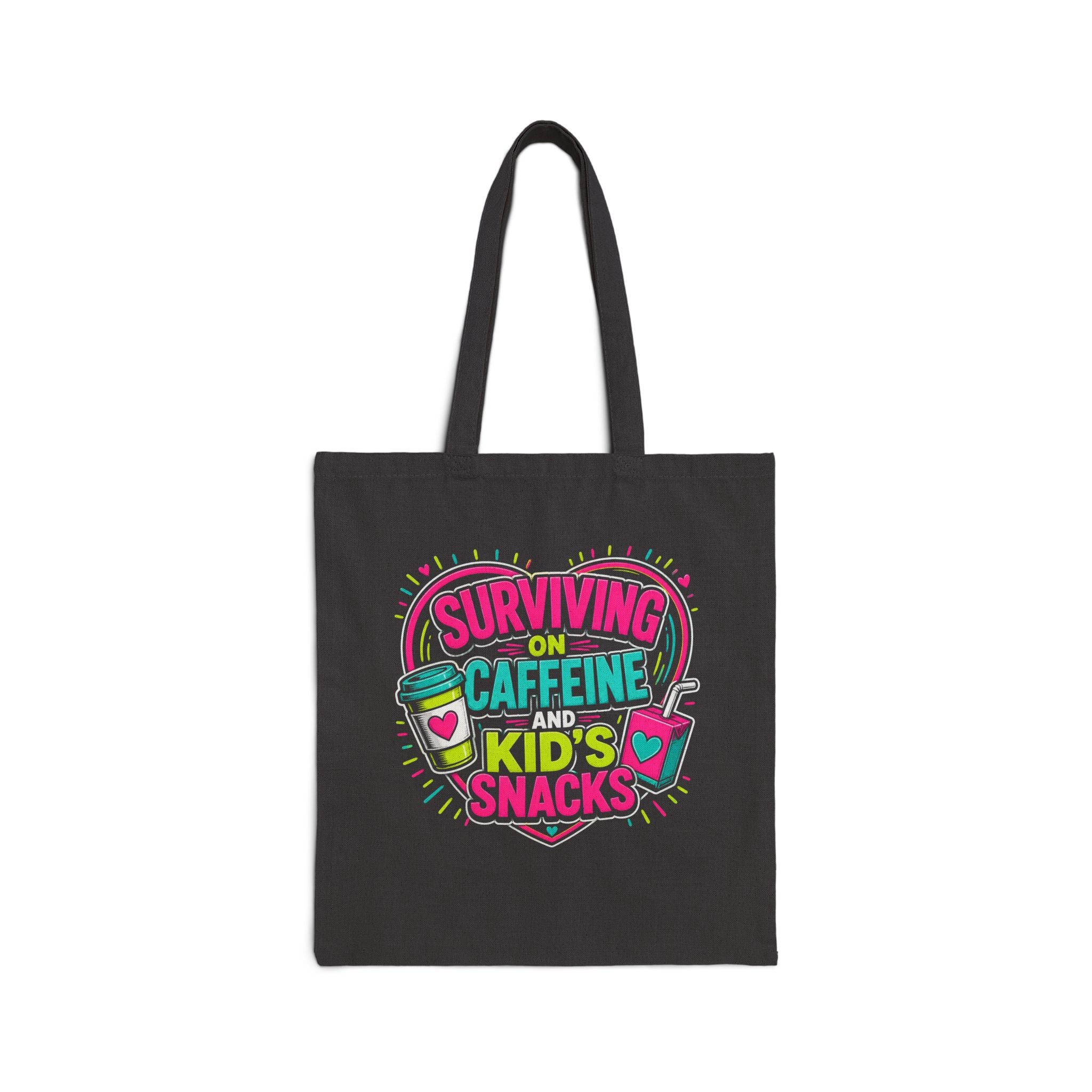 Surviving on Caffeine and Kid's Snacks - Canvas Tote Bag