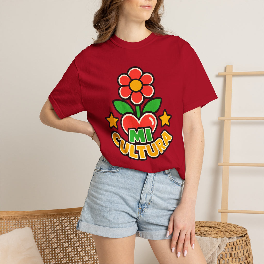 Mi Cultura Latino Heritage Heavyweight Tee 🌺❤️