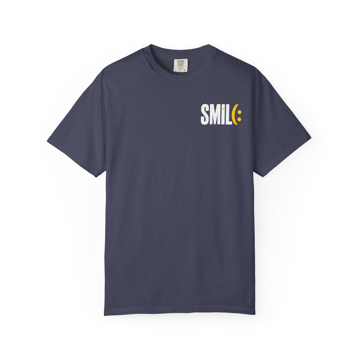 SMILE IT’S FREE! Front-and-Back Garment-Dyed Tee