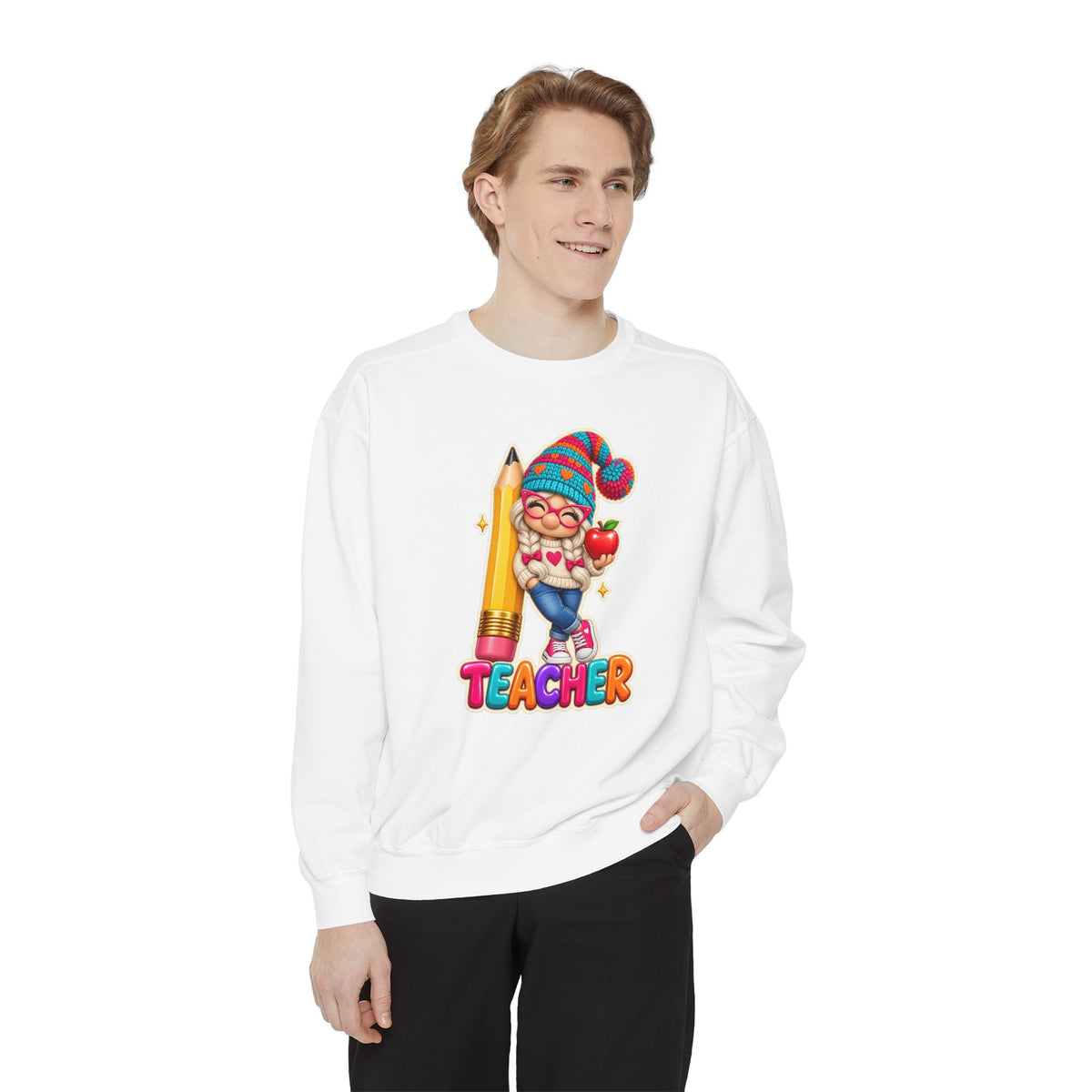 Gnome Teacher Classroom Christmas Holiday Sweatshirt