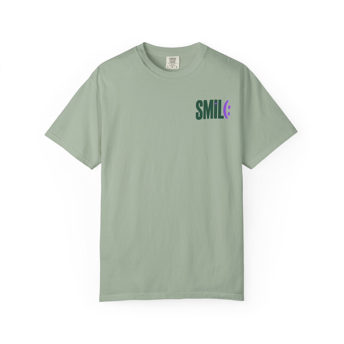 SMILE IT’S FREE! Front-and-Back Garment-Dyed Tee