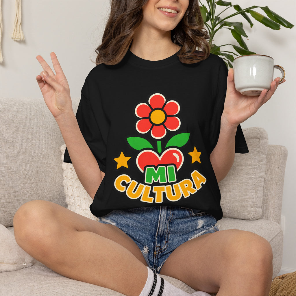 Mi Cultura Latino Heritage Heavyweight Tee 🌺❤️