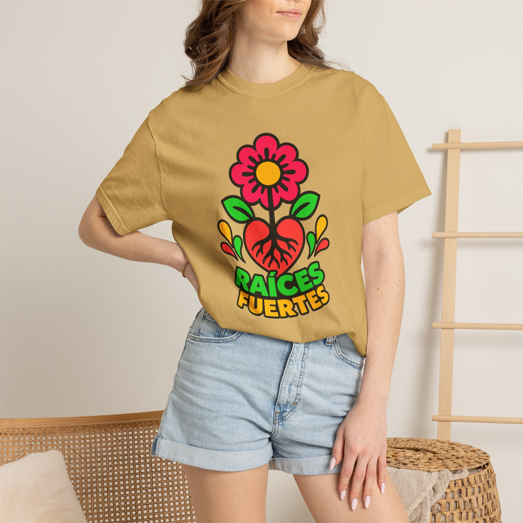 Raíces Fuertes Latino Heritage Heavyweight Tee 🌺❤️