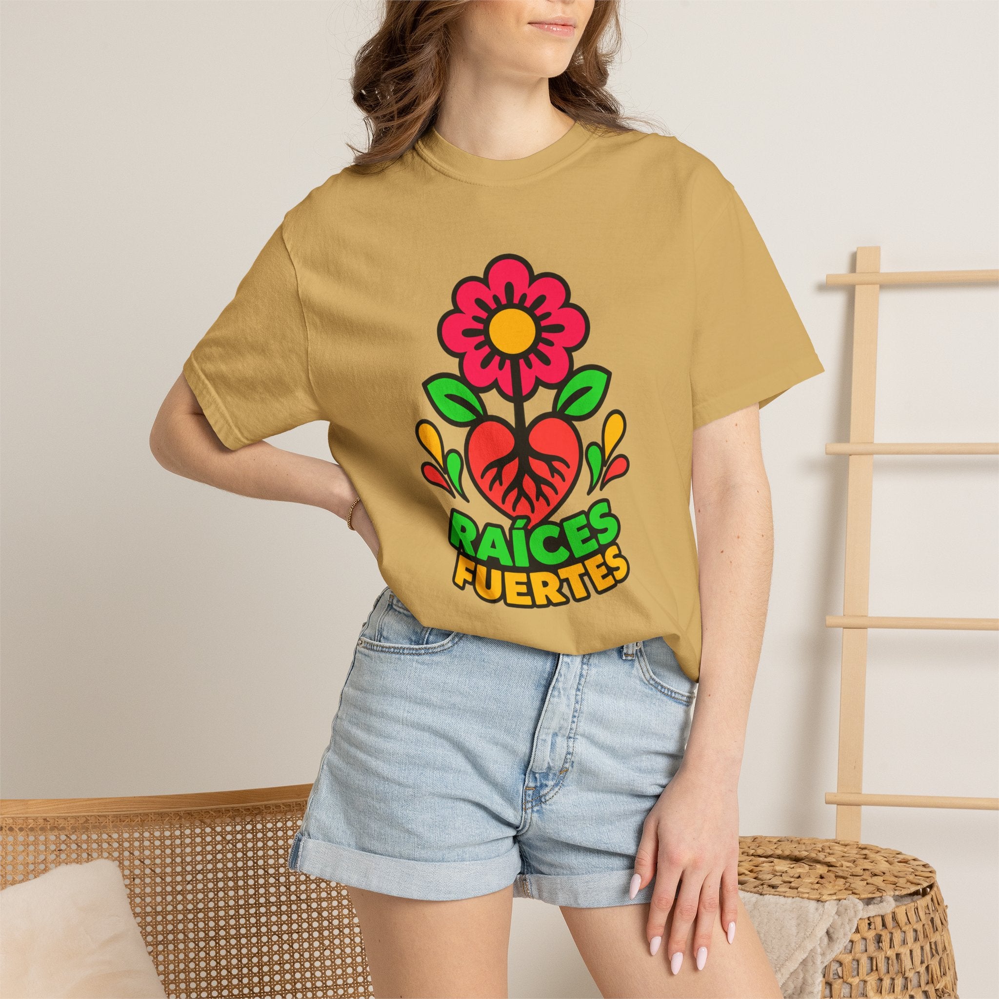 Raíces Fuertes Latino Heritage Heavyweight Tee 🌺❤️