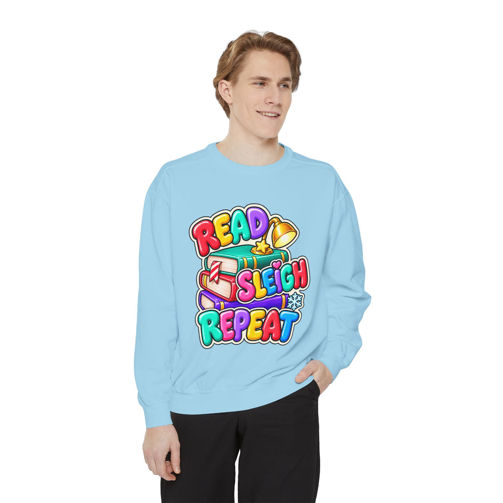 Read, Sleigh, Repeat Christmas Sweatshirt 📚🔔❄️