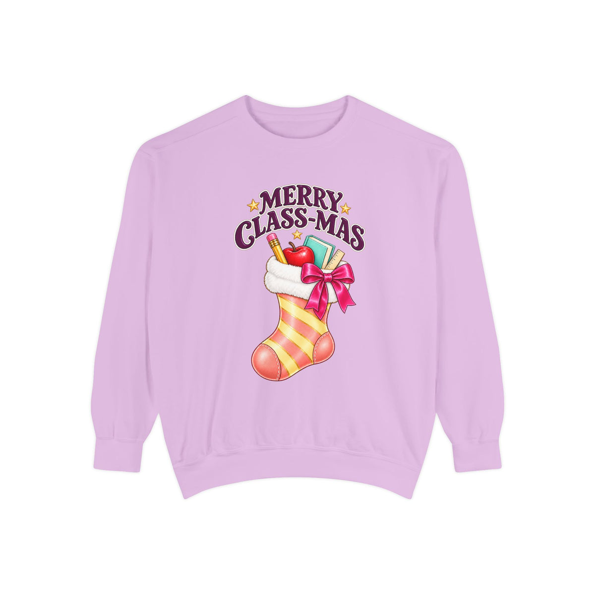 Merry Class-mas Sweatshirt – Cute Christmas Stocking Teacher Holiday Sweater