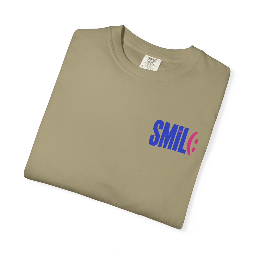 SMIL(: It’s Free Garment-Dyed Graphic Tee