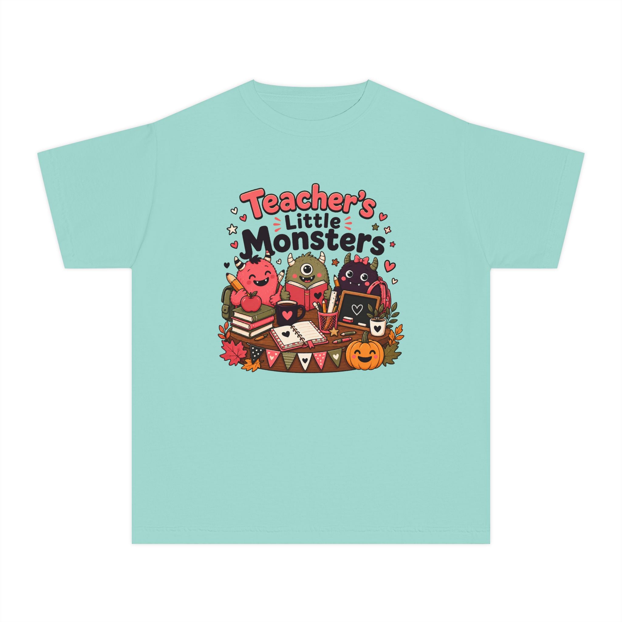 Teacher’s Little Monsters Youth Retro Tee 🍎📚