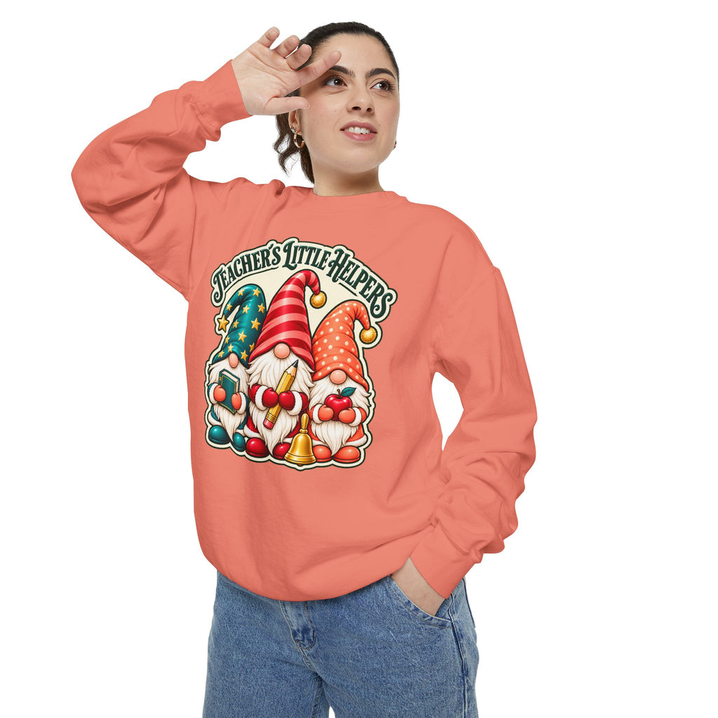 Teachers Little Helpers Gnome Christmas Sweatshirt