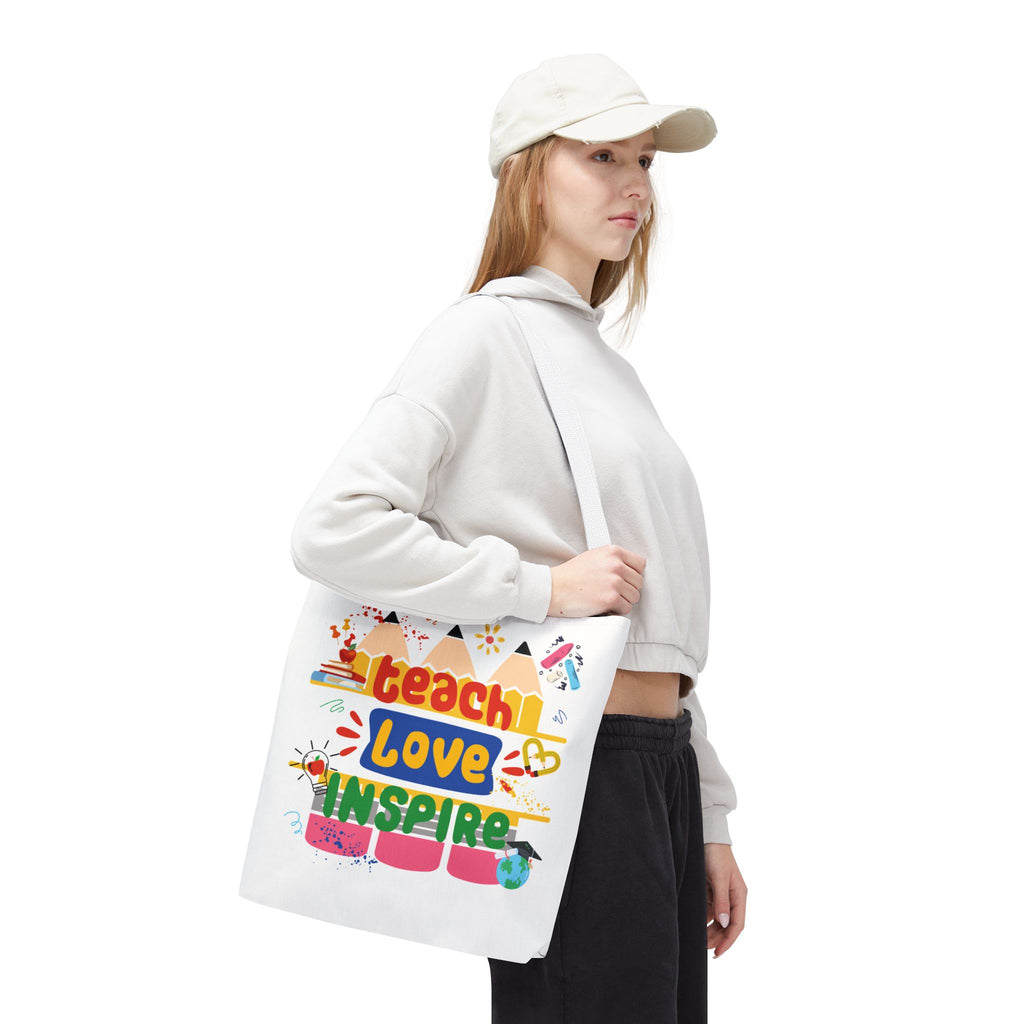 Teach Love Inspire - Double-Sided Teacher Tote Bag