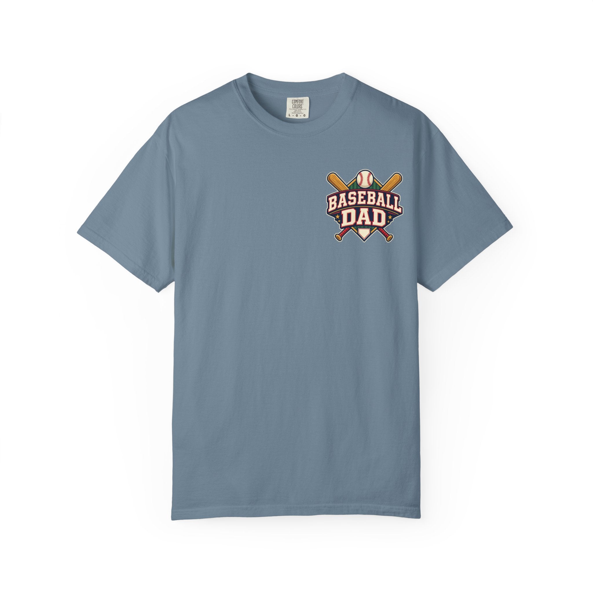 Vintage Baseball Dad Comfort Colors® Front and Back Tee ⚾