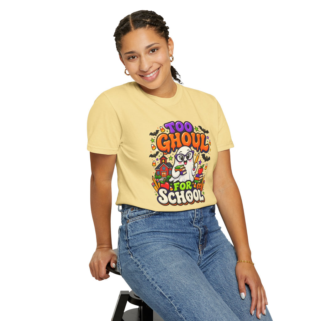 Too Ghoul for School T-Shirt — Cute Halloween Ghost Back-to-School Tee