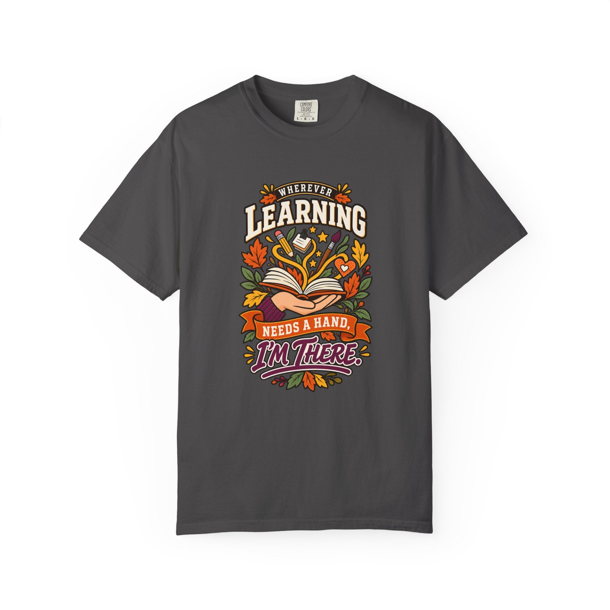 Wherever Learning Needs a Hand Teacher Heavyweight Tee 🍎📚