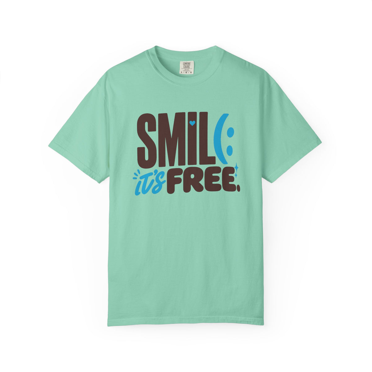 SMILE IT’S FREE! Garment-Dyed Graphic Tee