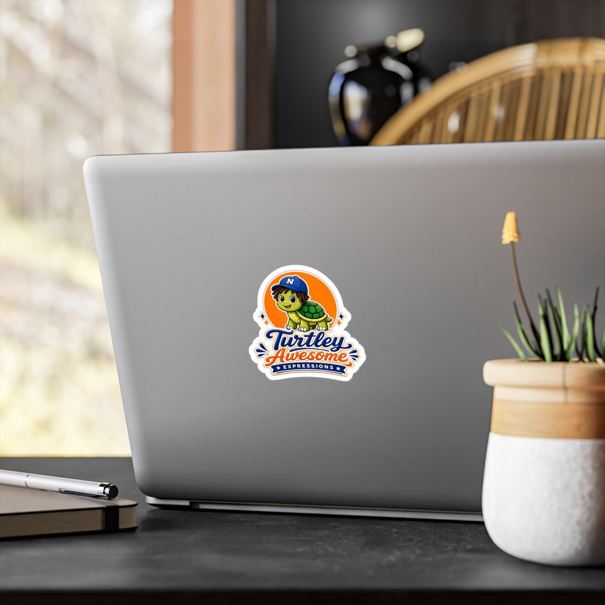 Turtley Awesome Expressions - Decal Vinyl Sticker for Laptops, Water Bottles and Car Windows