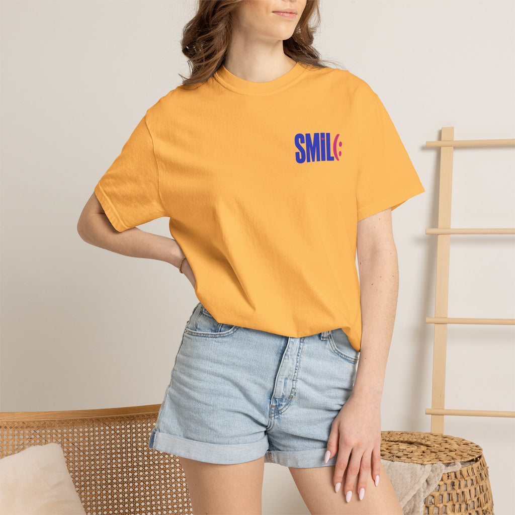 SMIL(: It’s Free Garment-Dyed Graphic Tee