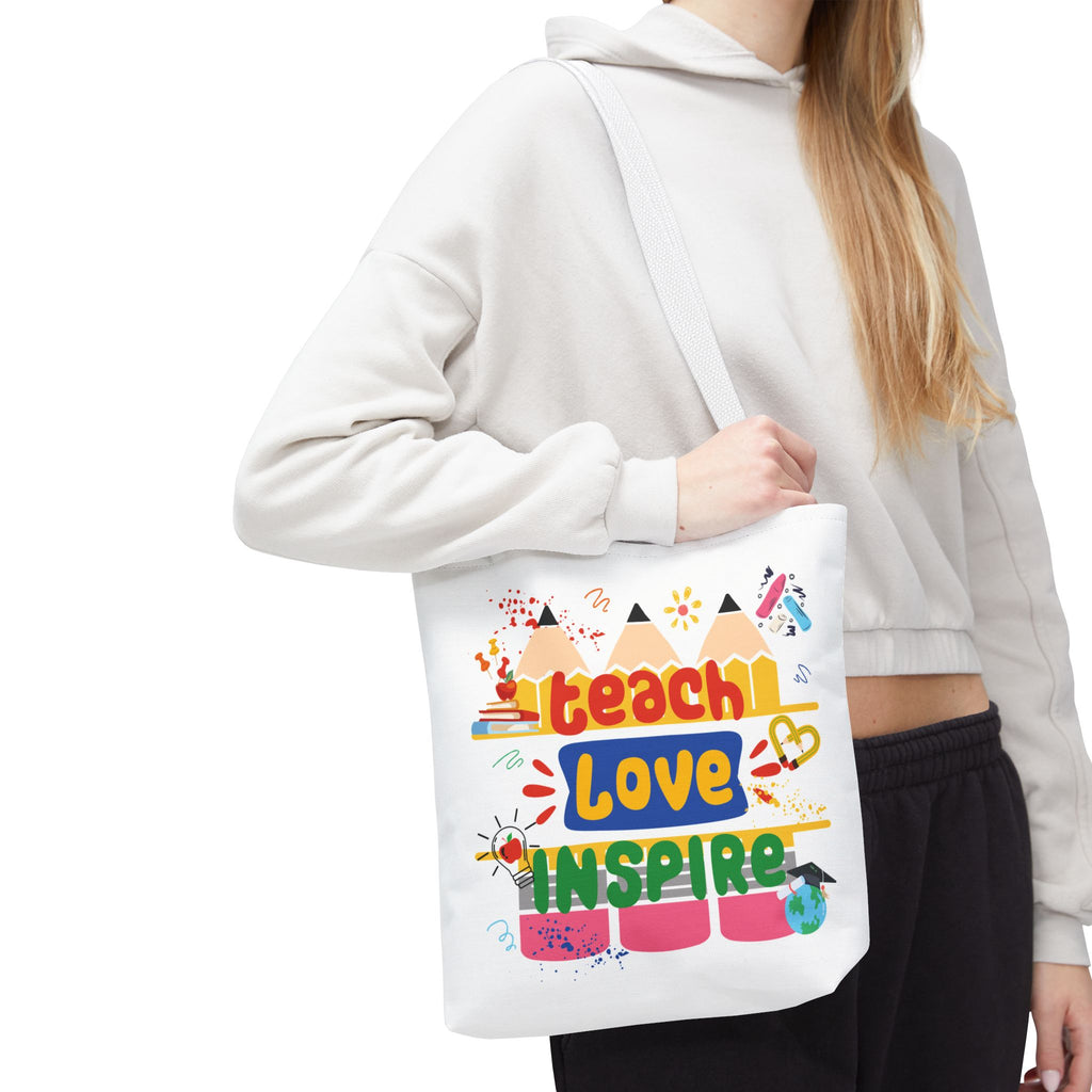 Teach Love Inspire - Double-Sided Teacher Tote Bag