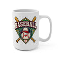 Baseball Heart and Cap Mug – Heart Ball & Crossed Bats Coffee Cup