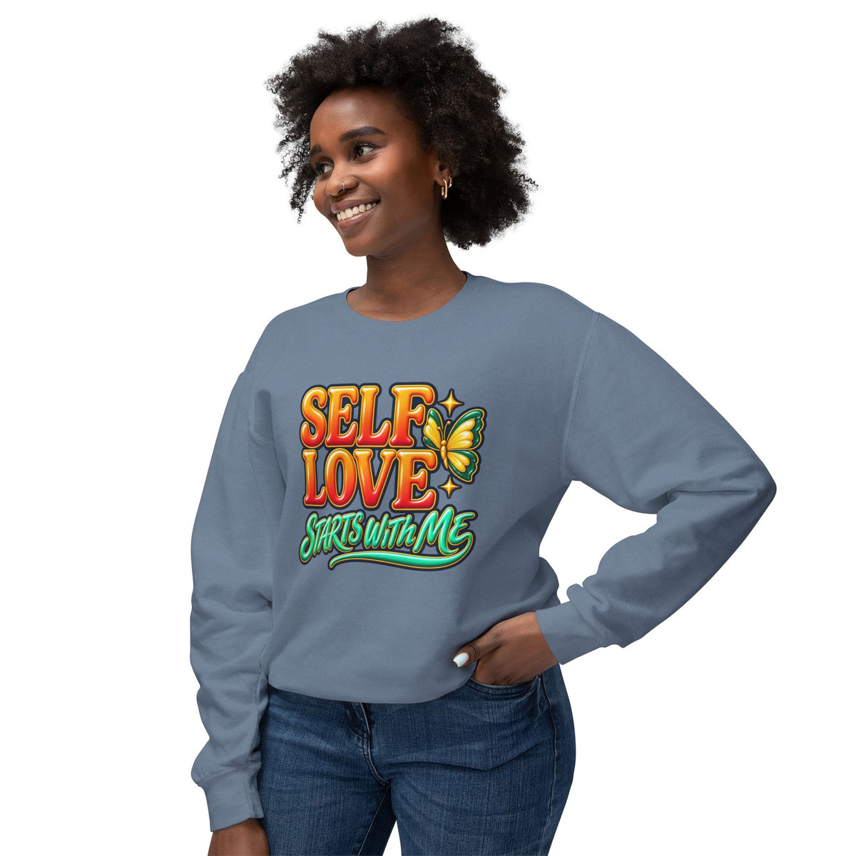 Self Love Starts With Me Crewneck Sweatshirt