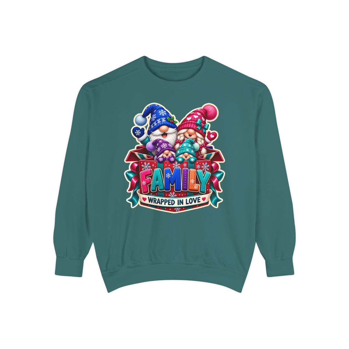 Family Wrapped in Gnome Love Christmas Sweatshirt