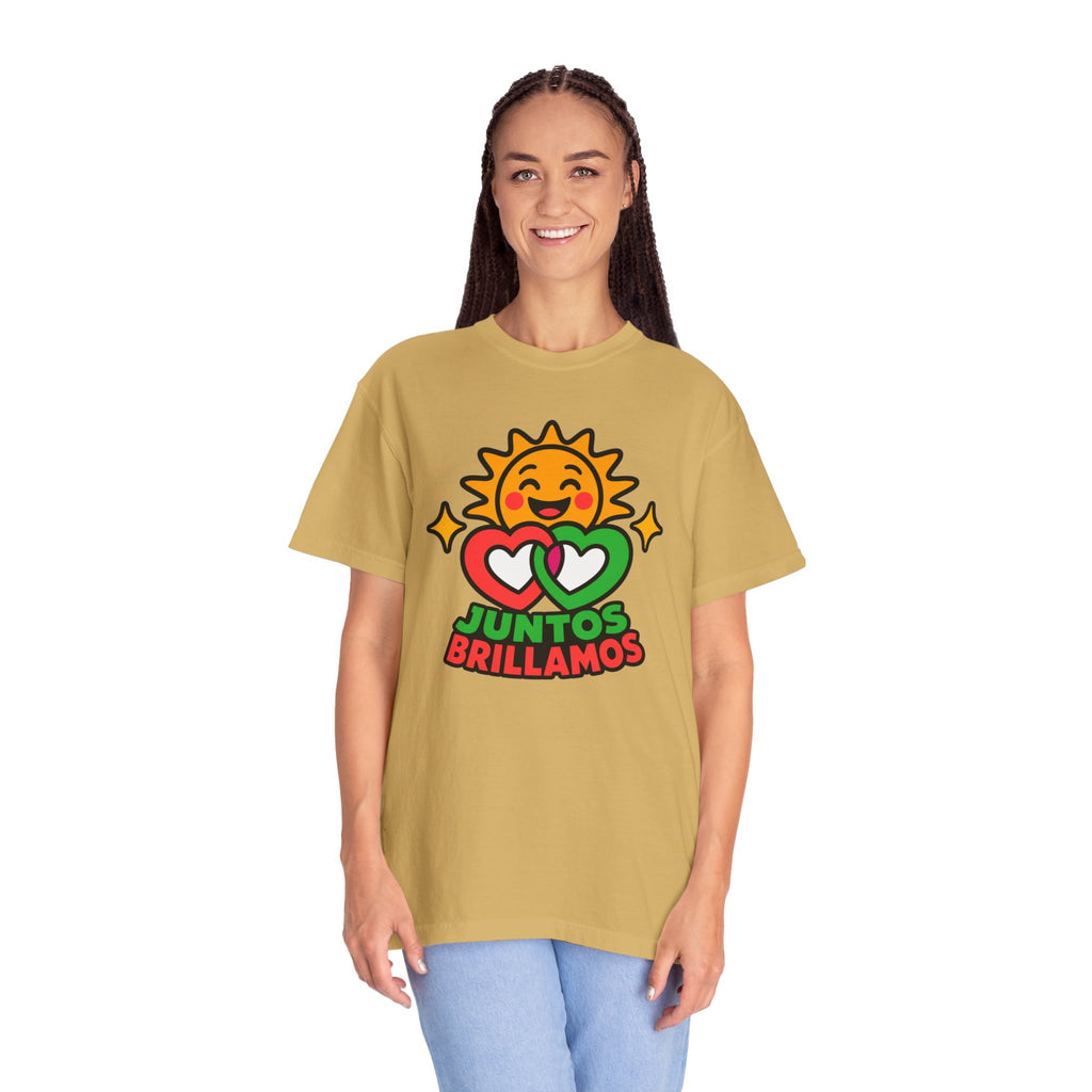 Juntos Brillamos Latino Heritage Heavyweight Tee ☀️❤️